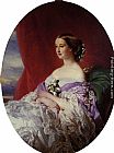 Franz Xavier Winterhalter Famous Paintings - The Empress Eugenie